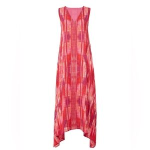 N Natori Abstract V-neck Dress, Size XL
